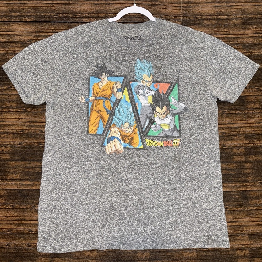 Bird Studio Dragon Ball Super T-Shirt Men XL Gray Goku Vegeta Graphic
